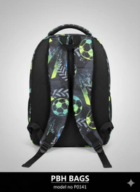 PBH P0141 Print Soft 18*14*9 Backpack - Asphalt, 18*14*9