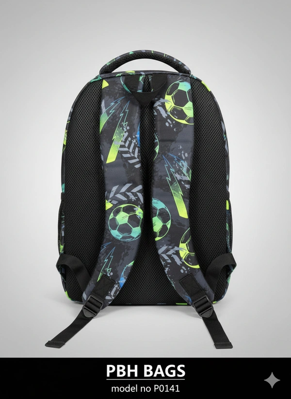 PBH P0141 Print Soft 18*14*9 Backpack - Asphalt, 18*14*9