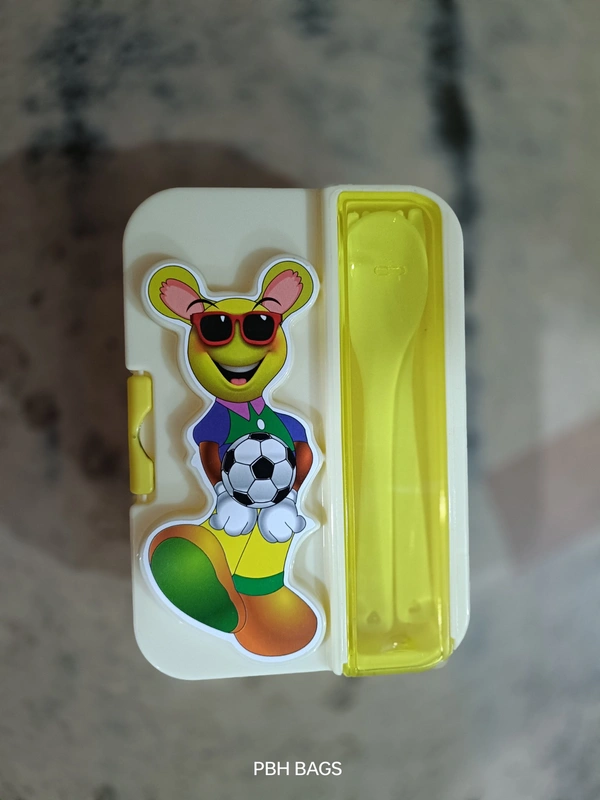 PBH RT002 10-8-4 inches 1 LITERS TIFFIN BOX - 10-8-4 INCHES, YELLOW