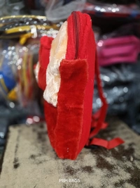 PBH P158 14*12*4 TEDDY BACKPACKS - 12*10*6, Alizarin Crimson