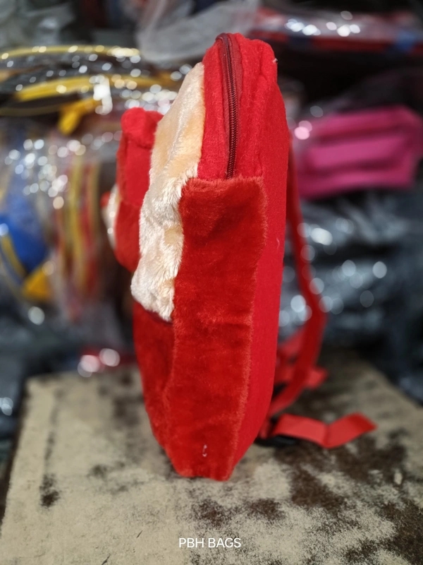 PBH P158 14*12*4 TEDDY BACKPACKS - 12*10*6, Alizarin Crimson