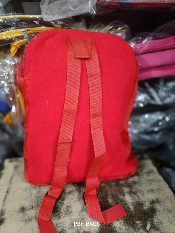 PBH P158 14*12*4 TEDDY BACKPACKS - 12*10*6, Alizarin Crimson