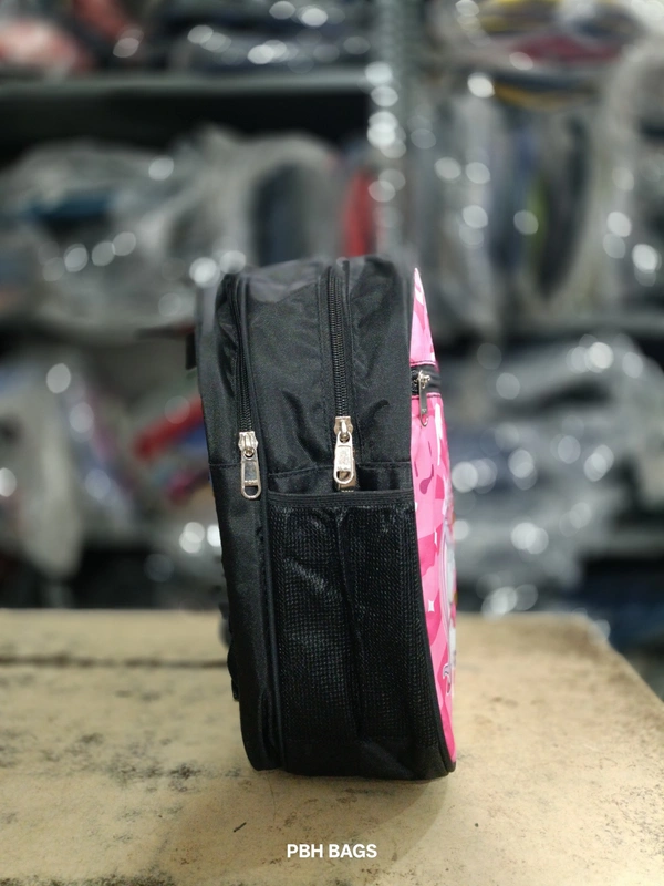 PBH P011 Kids Backpack Nursery/Toddler School Bag | Small Dual-Zip Bag Featuring Ryder & Pups - Cinder, 14*12*5