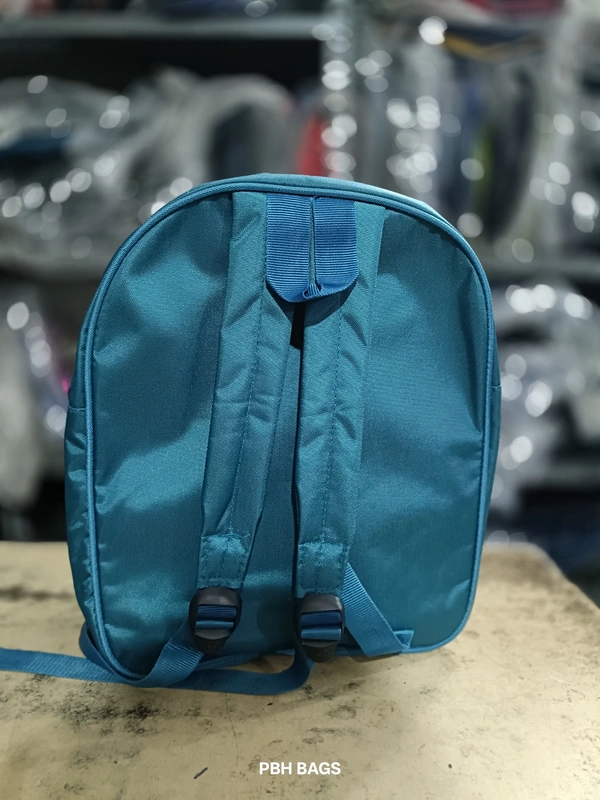 PBH P011 Kids Backpack Nursery/Toddler School Bag | Small Dual-Zip Bag Featuring Ryder & Pups - Venice Blue, 14*12*5