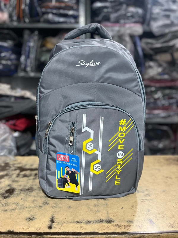 SKYLIVE PBH P0130 18*14*9 Rain Cover Soft Skylive "#MOVE IN STYLE" Casual & School Backpack - Tide, 18*14*9