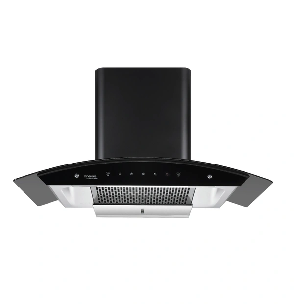 Hindware OASIS BLK 90 AUTO CLEAN CHIMNEY - Black, (mm)900, Installation within 24 Hours