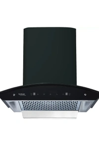 Hindware OASIS BLK 90 AUTO CLEAN CHIMNEY - Black, (mm)900, Installation within 24 Hours
