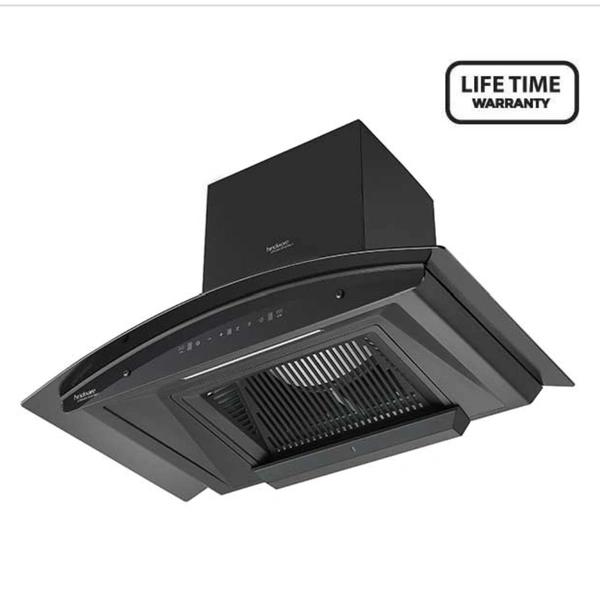 Hindware ZINNIA BLK 75 MaxX SILENCE CHIMNEY - BLACK, 75cm