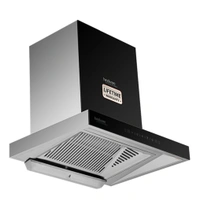 Hindware ALICIA PLUS 60 AUTO CLEAN CHIMNEY - ss & black, 60cm