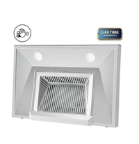 Hindware ALICIA PLUS 75 AUTO CLEAN CHIMNEY - ss & black, 75cm