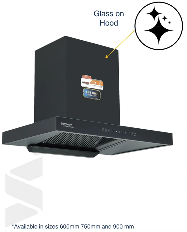 Hindware HINDWARE ALICIA HMS 75 - Black, 60cm, FREE INSTALLATION