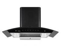 Hindware OASIS BLK 90 AUTO CLEAN CHIMNEY - Black, (mm)900, Installation within 24 Hours