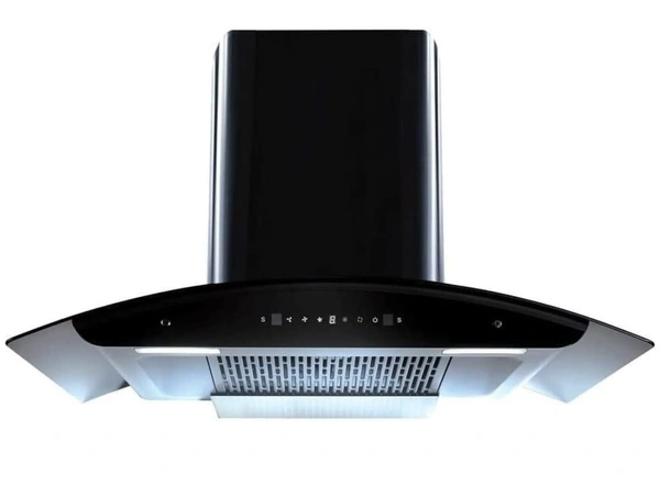 Hindware OASIS BLK 90 AUTO CLEAN CHIMNEY - Black, (mm)900, Installation within 24 Hours