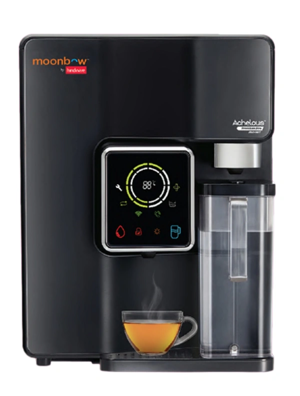 Hindware ACHELOUS PREMIUM IPRO WATER PURIFIER - Black, ( LxWxH ) 368x288x448 mm