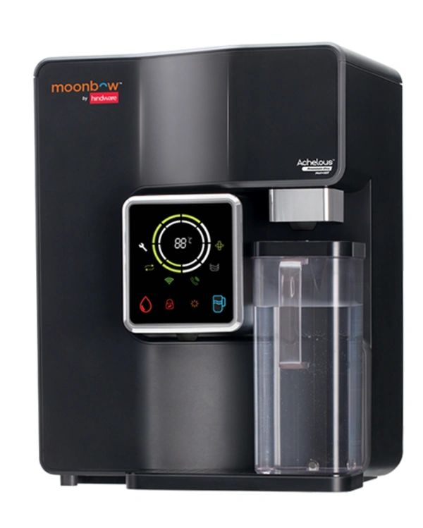 Hindware ACHELOUS PREMIUM IPRO WATER PURIFIER - Black, ( LxWxH ) 368x288x448 mm