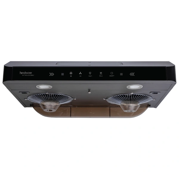 Hindware  SCARLET BLK 71 AUTO CLEAN CHIMNEY - Black, (LxWxH)705x500x130, Warrenty  5 Yrs on Motor .