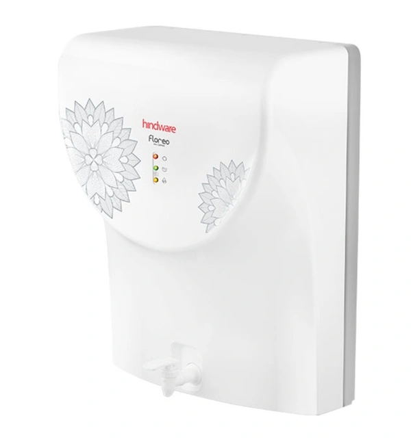 Hindware FLOREO RO + COPPER WATER PURIFIER - White, 1.5 Fit / 1fit