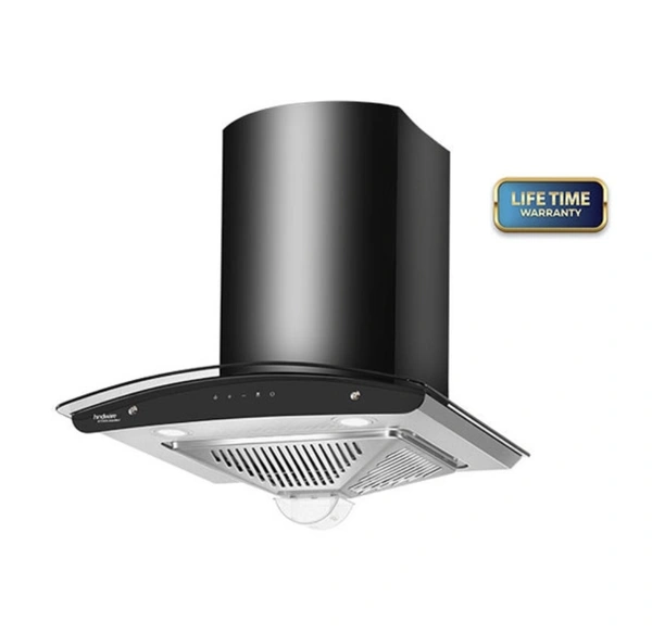 Hindware  ZAVIO PLUS 60 AUTO CLEAN CHIMNEY - Black ⚫️, 60 Cm