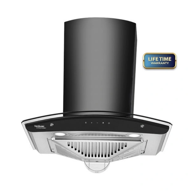 Hindware  ZAVIO PLUS 60 AUTO CLEAN CHIMNEY - Black ⚫️, 60 Cm
