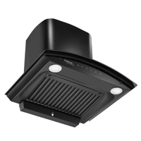 Hindware ADVENCIO 90 cm Wall Mounted Chimney Auto Clean Hoods  - Black, 900x480x548 mm