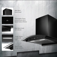 KAFF MAINZ DHC 60/75/90 Kitchen Chimney - 60cm, Black