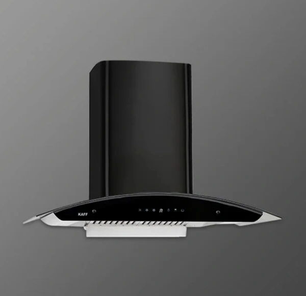 KAFF PRIMA TX DHC 60/75/90 | Dry Heat Auto CLean Chimney | Gesture Control - 90 Cm, Black