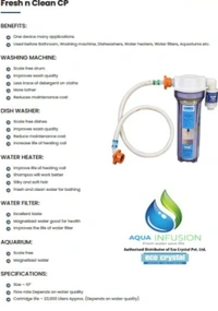 Eco Crystal Fresh and Clean CP Water Softener - White, 37L x 21.2W x 14H Centimeters