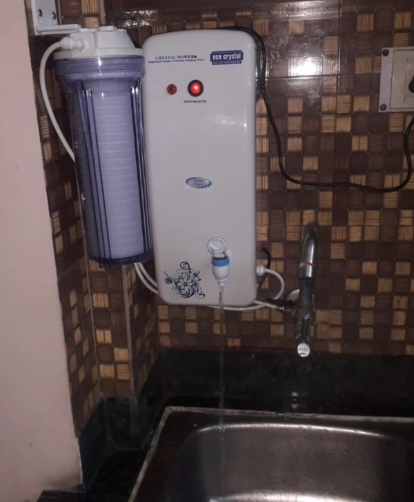 Eco Crystal  Crystal Power Water Purifier - White, (LxWxH): 170 X 230 X 430 mm