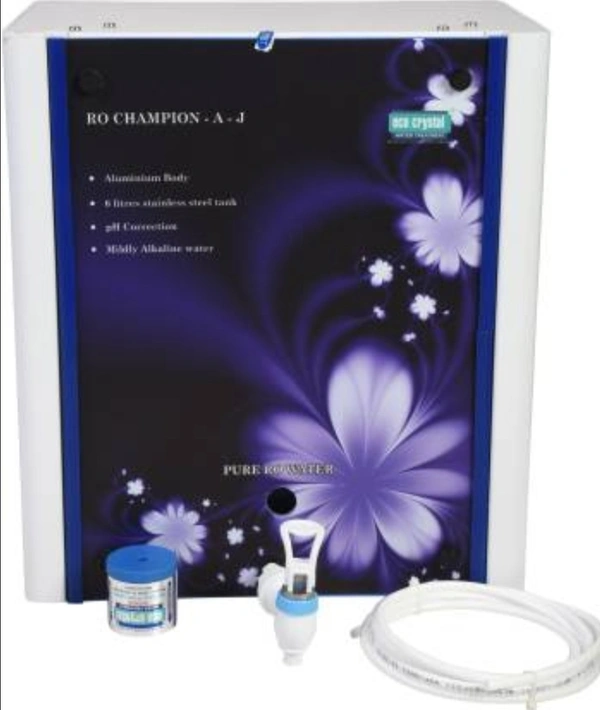 Eco Crystal Champion A J 6 L RO Water Purifier (White & Blue) - White