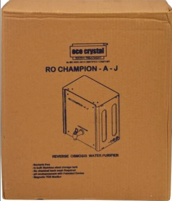 Eco Crystal Champion A J 6 L RO Water Purifier (White & Blue) - White
