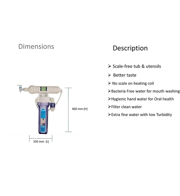 Eco Crystal Fresh N Clean- CP-B/ZB (Physical Water Softening Device),Domestic Water Softener - Blue