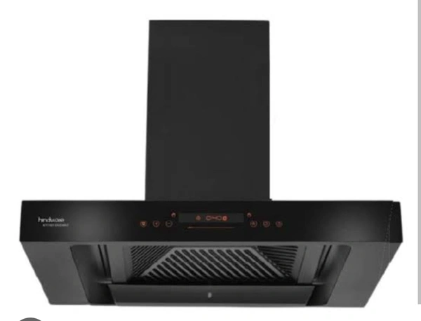 Hindware 75 cm Wall Mounted Chimney BLDC Chimney GALAXIA NEO 75 - Black, 75 Cm