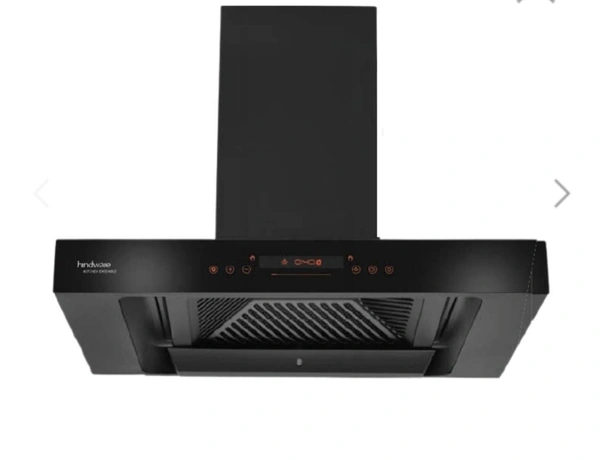 Hindware 75 cm Wall Mounted Chimney BLDC Chimney GALAXIA NEO 75 - Black, 75 Cm