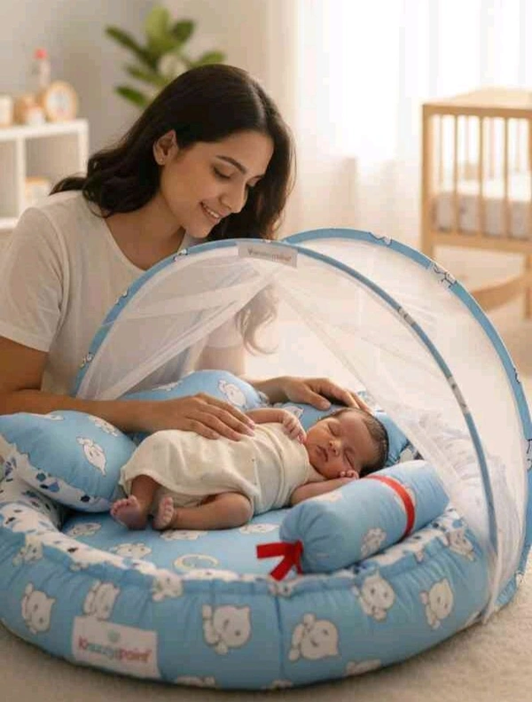 Mom & Son – 5 in 1 Newborn Baby Gift Set Combo - Malibu, Free, Bedding Set