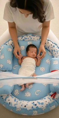 Mom & Son – 5 in 1 Newborn Baby Gift Set Combo - Malibu, Free, Bedding Set