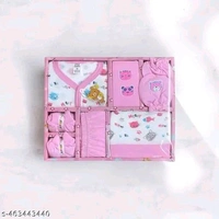 New Born Baby Gift Combo Pack β 6 Pcs | 100% Cotton | Unisex Clothing Set (0β3 Months) - Illusion, 0-3 Month, Clothing Set