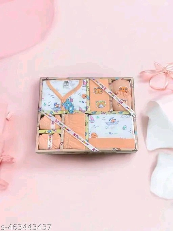 New Born Baby Gift Combo Pack β 6 Pcs | 100% Cotton | Unisex Clothing Set (0β3 Months) - Manhattan, 0-3 Month, Clothing Set