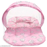 Mom & Son – 5 in 1 Newborn Baby Gift Set Combo - Pink Lace, Free, Bedding Set