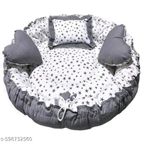 Mom & Son – 5 in 1 Newborn Baby Gift Set Combo - Dove Gray, Free, Bedding Set