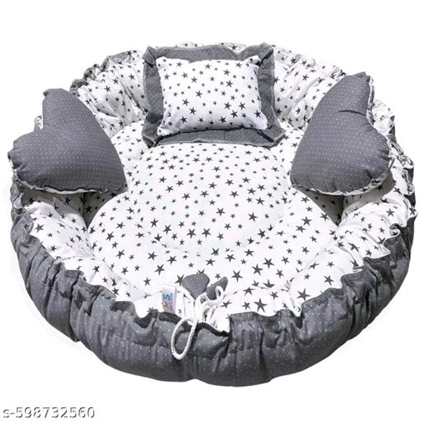 Mom & Son – 5 in 1 Newborn Baby Gift Set Combo - Dove Gray, Free, Bedding Set