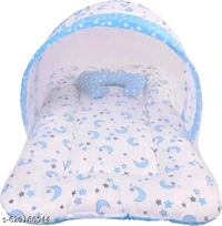 Mom & Son – 5 in 1 Newborn Baby Gift Set Combo - Periwinkle, Free, Bedding Set