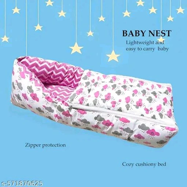 Mom & Son – 5 in 1 Newborn Baby Gift Set Combo - Blush Pink, Free, Bedding Set