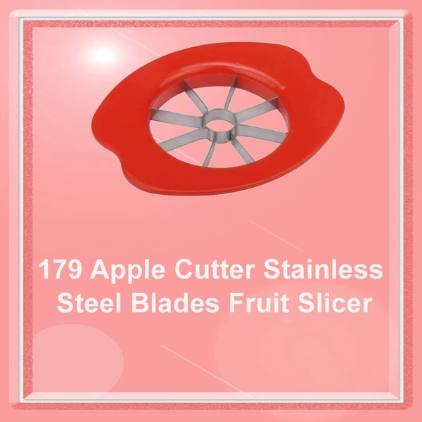 0179 Apple Cutter Stainless Steel Blades Fruit Slicer - 0.096 kgs, India