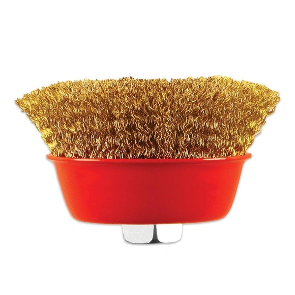 0194 Wire Wheel Cup Brush (Gold) - 0.174 kgs, China