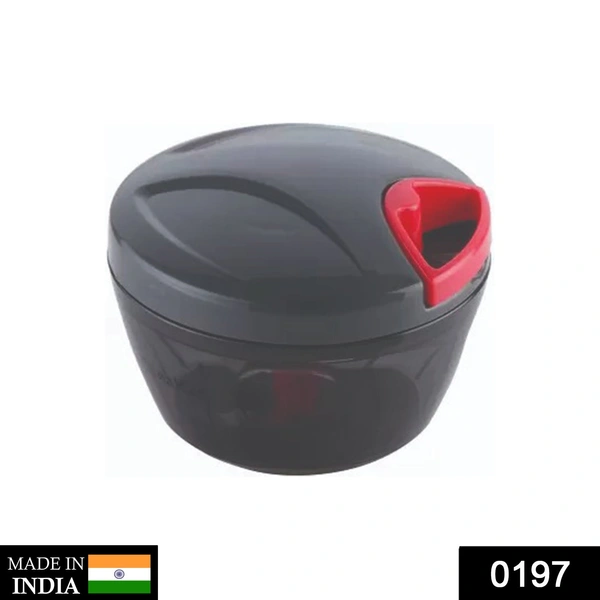 0197 Manual 2 in 1 Compact & Powerful Hand Held Vegetable Chopper/Blender - 0.328 kgs, India