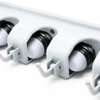 0199 5-Layer Multipurpose Wall Mounted Organizer Mop And Broom Holder - 0.529 kgs, China