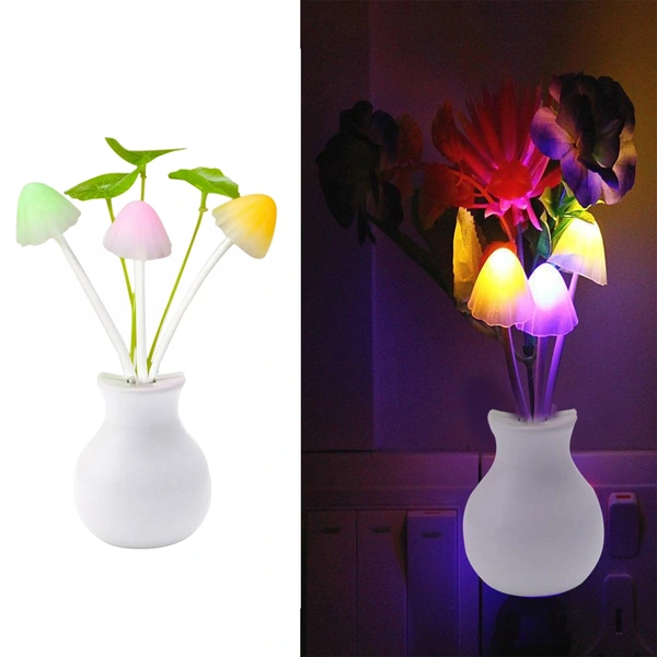 0217 LED Dream Night Light, Auto ON/Off Sensor Mushroom Lamp (Multicolor) - China, 0.088 kgs