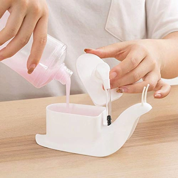 0226 Portable Snail Shape Liquid Soap Dispenser - 0.364 kgs, India