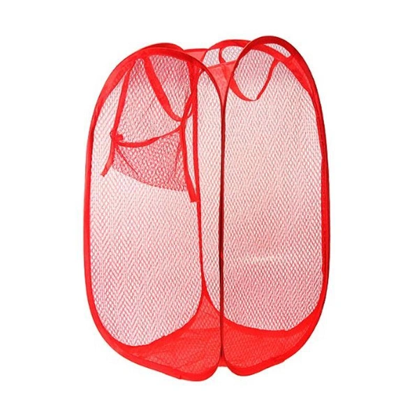 0248 Laundry Hamper Mesh Fabric For Ventilation Foldable Storage Pop Up Clothes Basket - 0.145 kgs, China