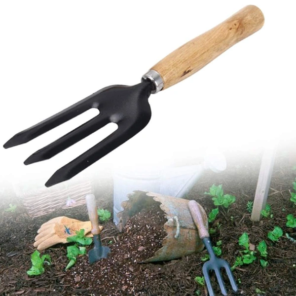 0475 Hand Weeding Fork (Steel, Black) - 0.06 kgs, China